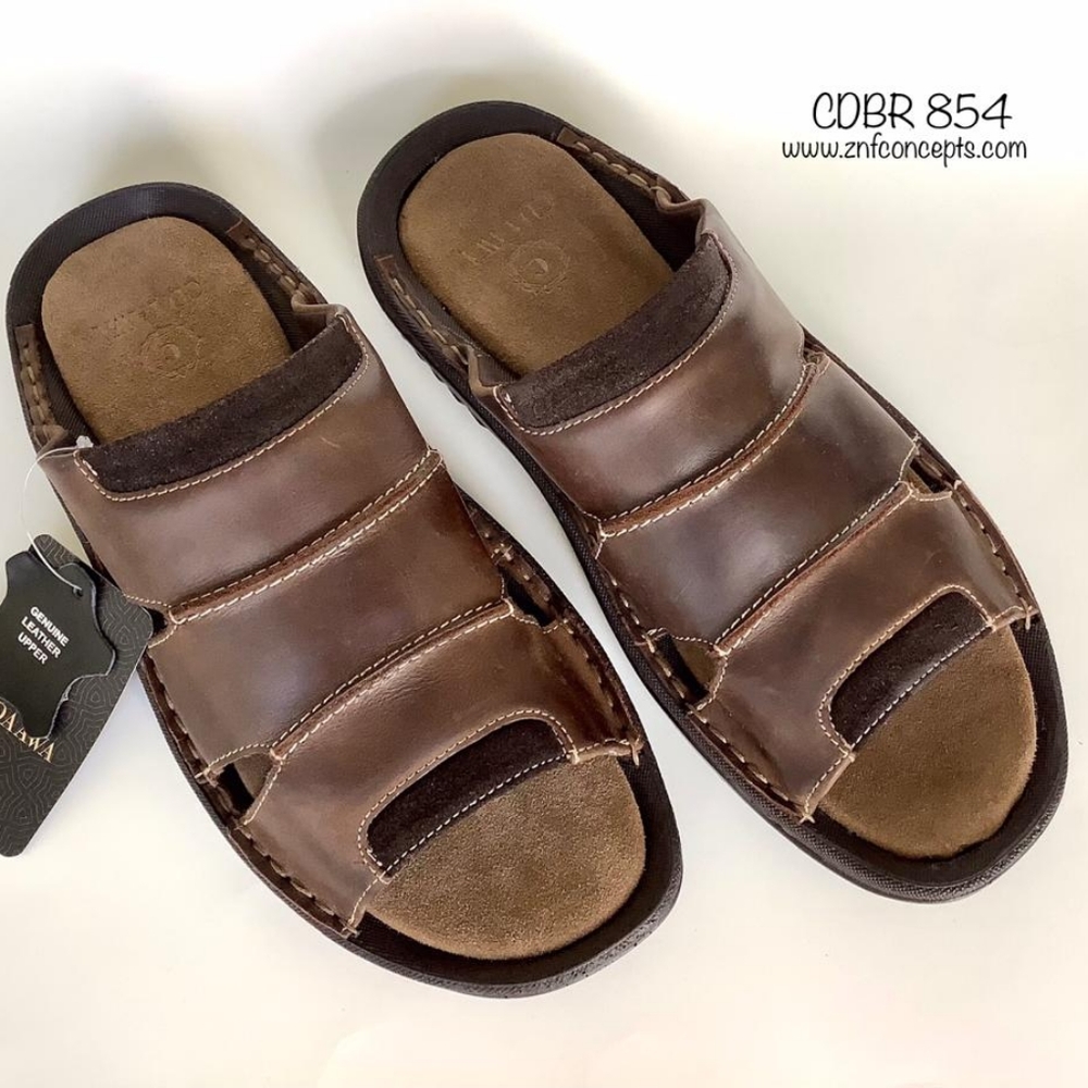 Genuine Leather Slides/ Sandals - Picture 4 of 6